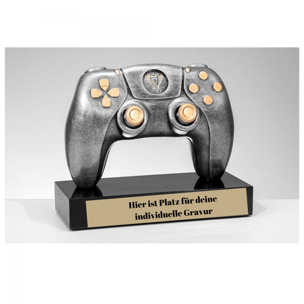 E-Sports Pokal PS5 / Gaming Controller mit Gravur / Pokale Controller personalisiert / Deko Gaming